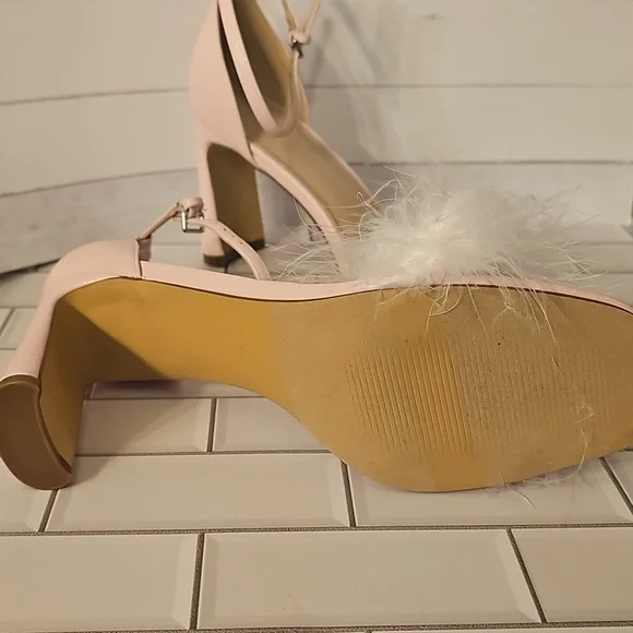 Apt. 9 Pink Feathered Heels - Picture 7 of 8